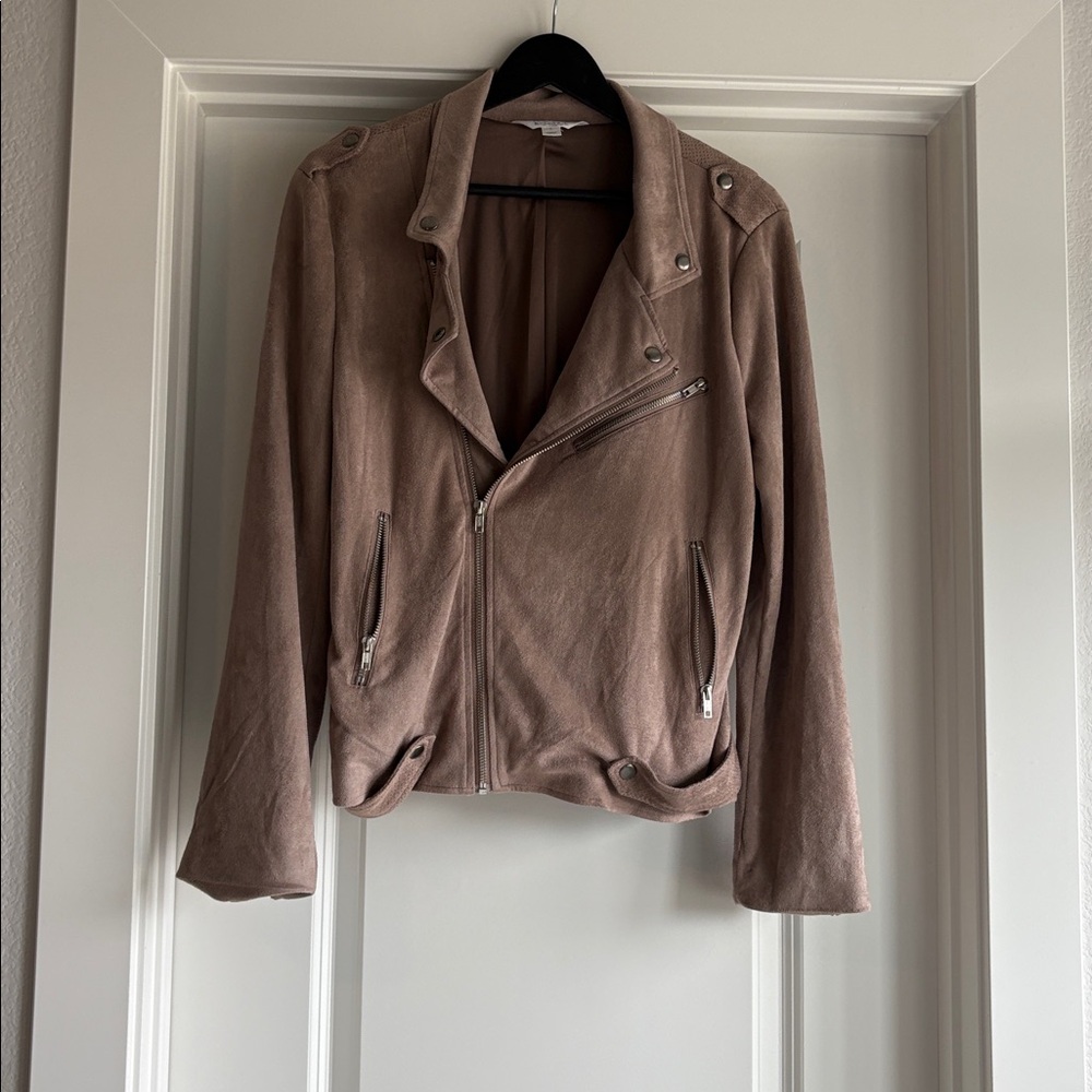 Market & Spruce Stitch Fix Faux Suede moto jacket